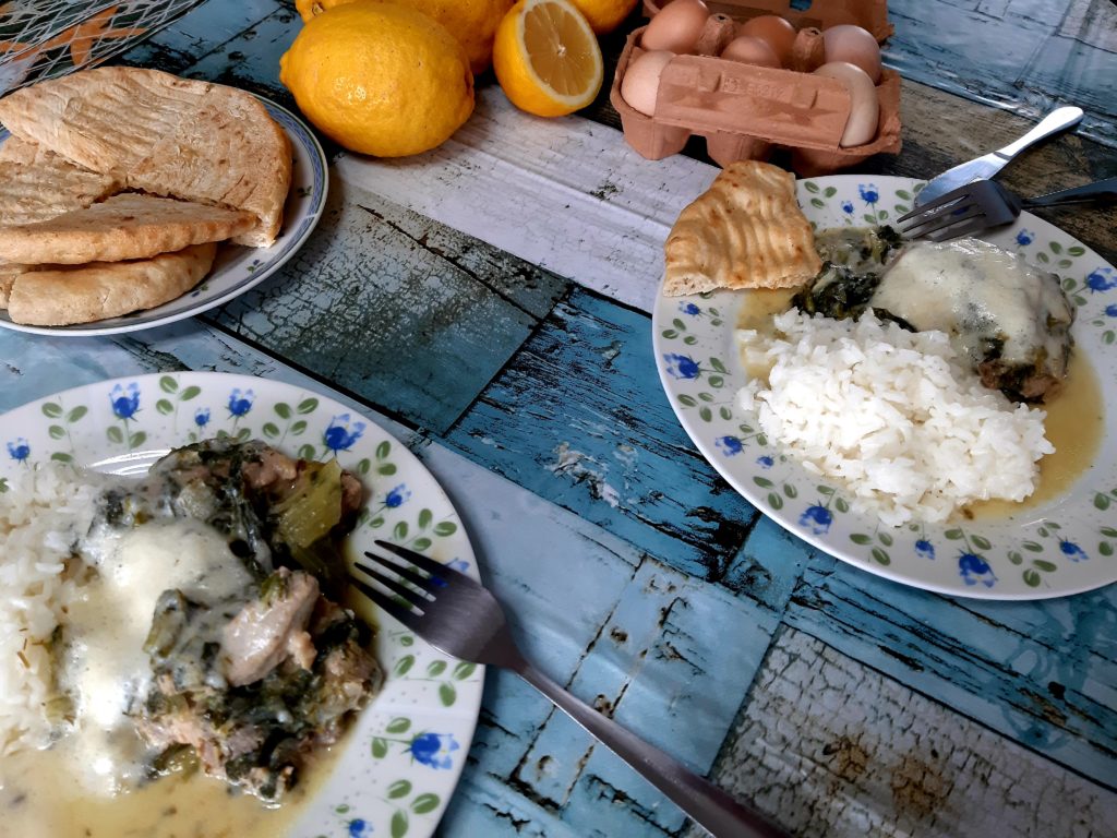 Frikase z wieprzowiną